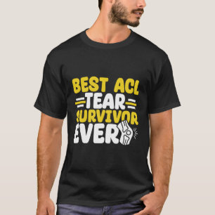 Get Well Soon Broken Knee Acl Recovery Surgery Rec T-Shirt