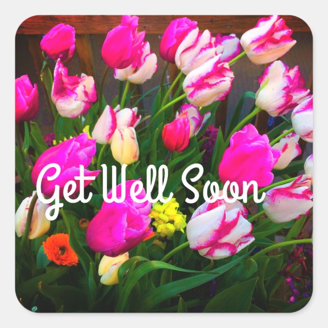 Get Well Soon Christmas Dream and Affaire #1-1 Square Sticker (Front)