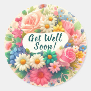Get Well Soon Classic Round Sticker
