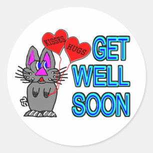 Get Well Soon Classic Round Sticker