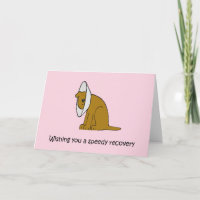 Get Well Soon Cute Cartoon Dog