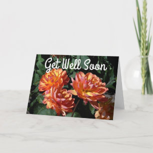 Get Well Soon Dahlia Pam Howden #1 Card