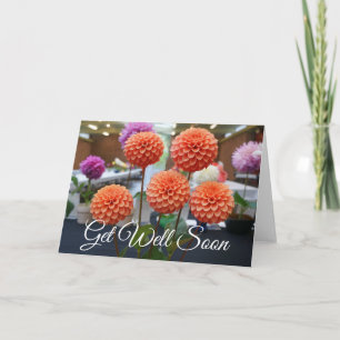 Get Well Soon Dahlia Rose Toscano #1 Card