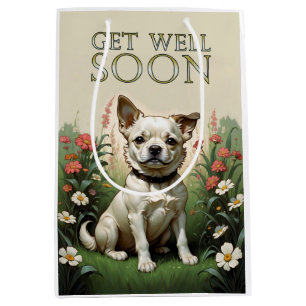 get well soon dog medium gift bag