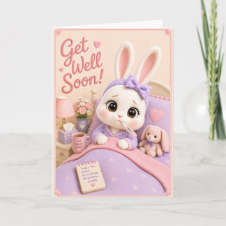 Get Well Soon f/ Mochi of the Baby Bun Buns Card