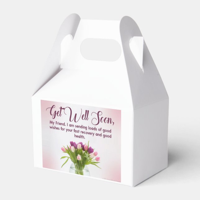 "Get Well Soon" Favour Box (Back Side)
