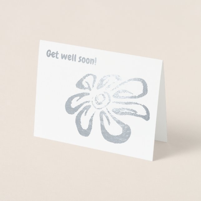 Get well soon foil card (Front)