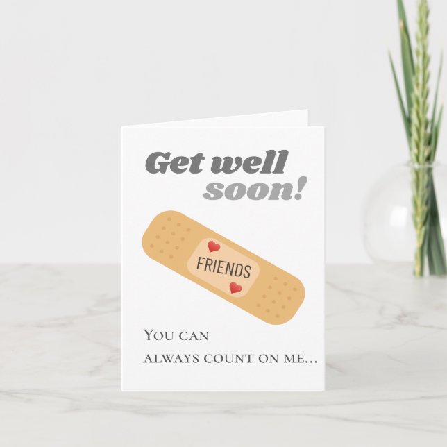 Get well soon Friends  Card (Front)