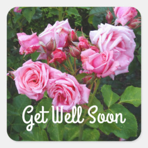 Get Well Soon Gene Boerner Rose #3 Stickers