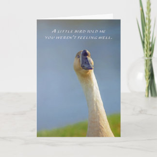 Get Well Soon Goose Card