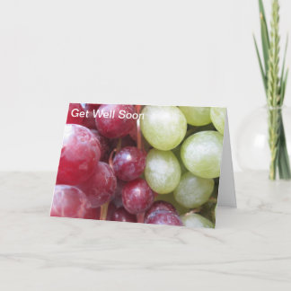 Get Well Soon Grapes Card