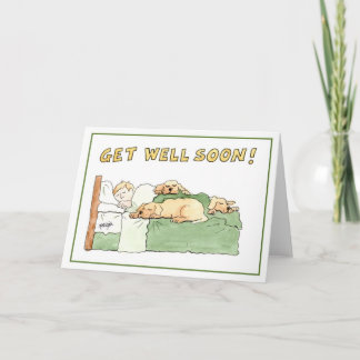 Get well soon greeting card