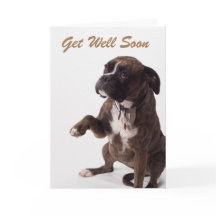 Get well soon greeting card