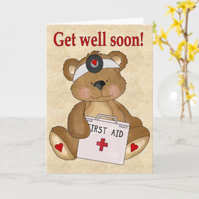 Get well soon greeting cards Personalize it! (Yellow Flower)