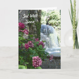 Get Well Soon Hydrangea Waterfall Card