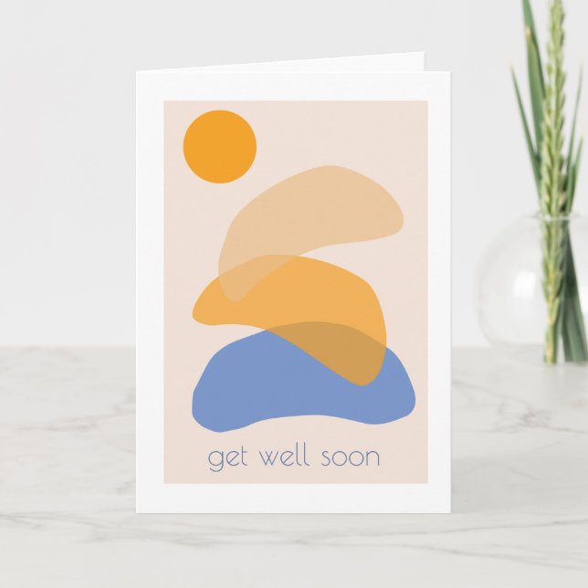 Get Well Soon Modern Card (Front)