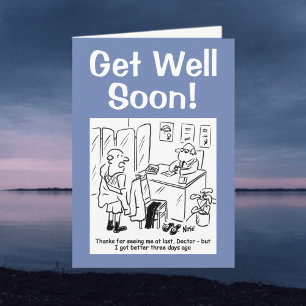 Get Well Soon - Personalize Inside Message Card