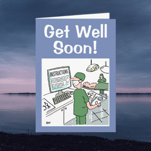 Get Well Soon - Personalize Inside Message Card