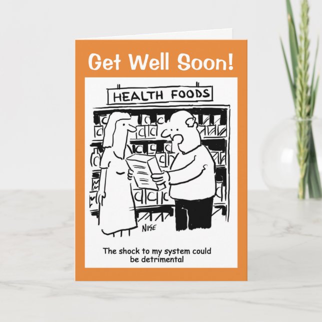Get Well Soon - Personalize Inside Message Card (Front)