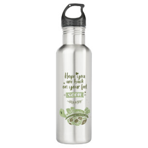 Get Well Soon Personalized Wishes Cute Nursing 710 Ml Water Bottle