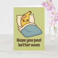 Get Well Soon Plaster And Funny Face Banana