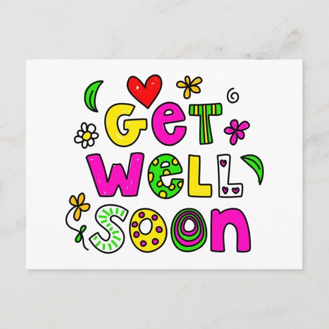 Get Well Soon Postcard (Front)