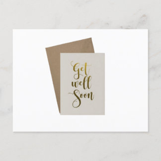 get well soon postcard