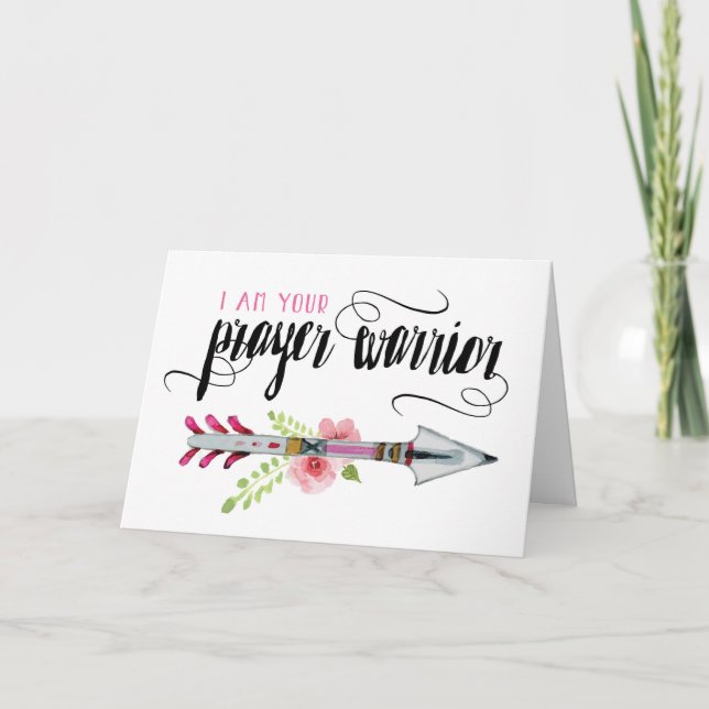 Get Well Soon, Religious, I am your Prayer Warrior Card (Front)