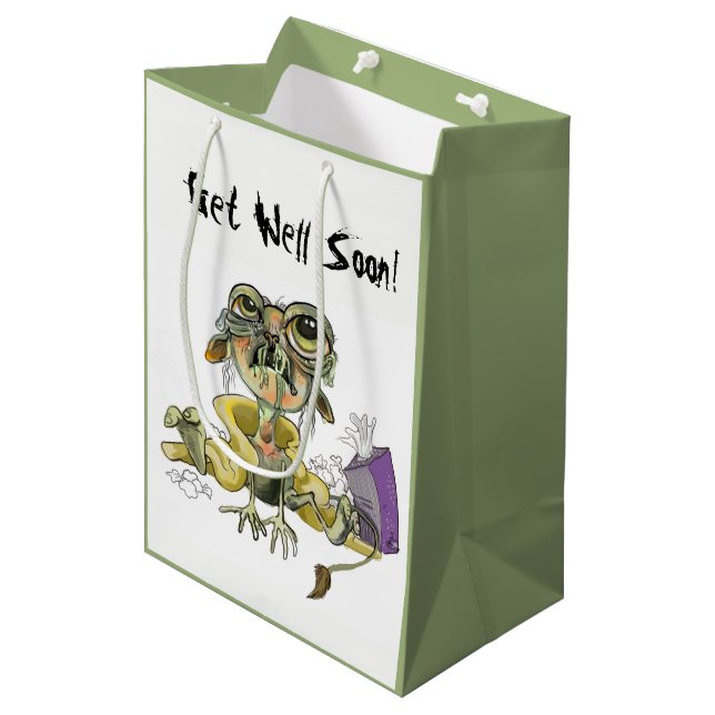 Get Well Soon! Snot Goblin Survival Kit Medium Gift Bag (Front Angled)