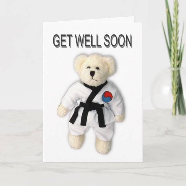 Get Well Soon Tae Kwon Do Card (Front)