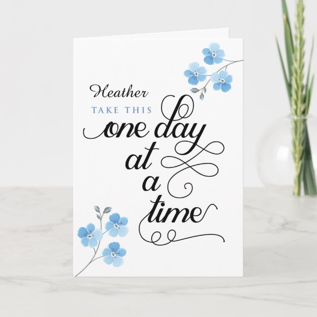 Get Well Soon, Take This One Day at a Time Card (Front)