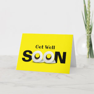 Get Well Soon toilet paper roll Card