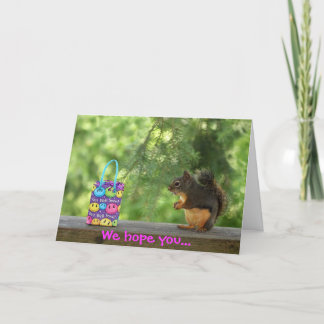 Get Well Squirrel Card