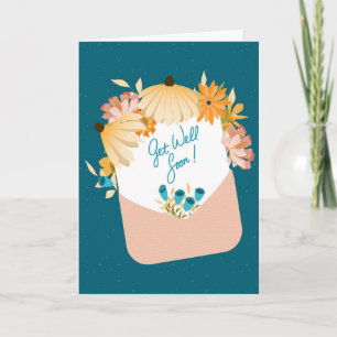 Get Well Sunshine Bouquet – Envelope of Flowers Card