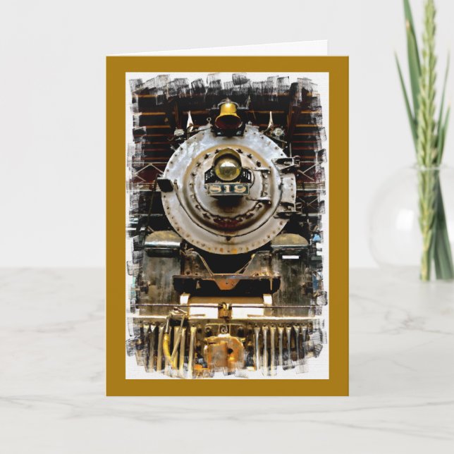 Get Well Vintage Train Card (Front)