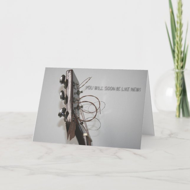 Get Well You will soon be like new Greeting Card (Front)