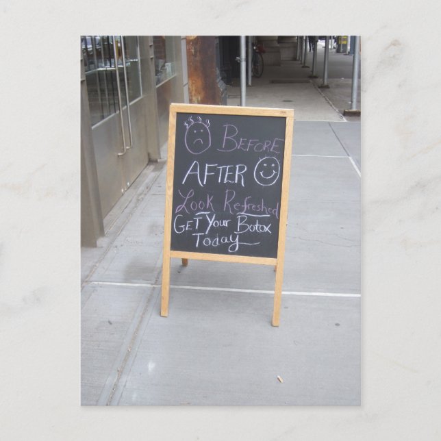 Get Your Botox Today Postcard (Front)