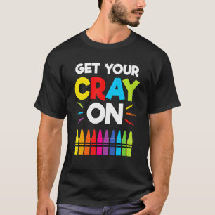 Get Your Crayon Boys Girls Kids 100th Day Of Schoo T-Shirt