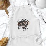 Get Your Fat Pants Ready Watercolor Quote Standard Apron<br><div class="desc">Get Your Fat Pants Ready Watercolor Quote Adult Apron. Cute chef apron with a turkey and a funny cooking humour quote. Personalize this custom cook humour design with your own name or text.</div>