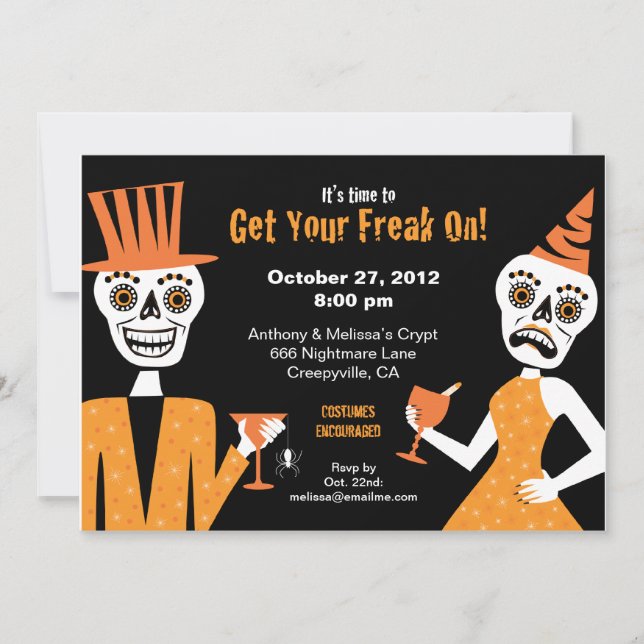 Get Your Freak On - 5x7 Invitation (Front)