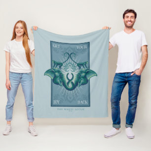 Get Your Joy Back - The White Lotus Fleece Blanket