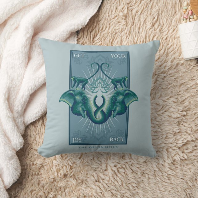 Get Your Joy Back - The White Lotus Throw Pillow (Blanket)