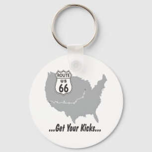 Get Your Kicks on Route 66 T-shirts and Gifts. Keychain