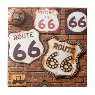 Get Your Kicks On Route 66 Tile