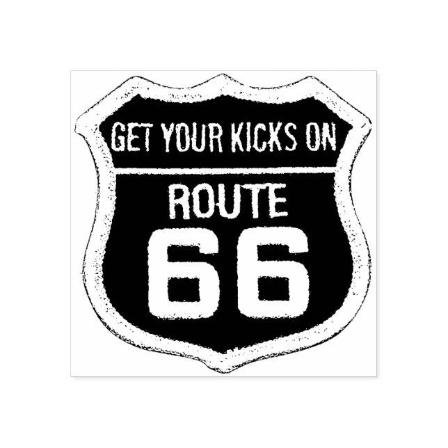 Get your kicks on Route 66 Travel  Rubber Stamp (Imprint)