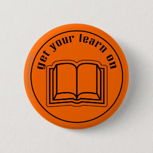 Get Your Learn On School Book 2 Inch Round Button