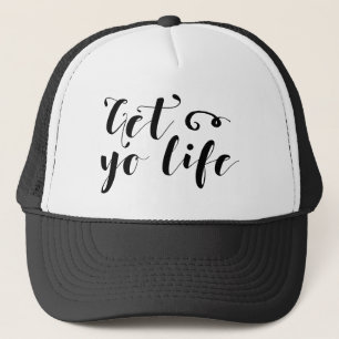 Get Your Life Typography Trucker Hat