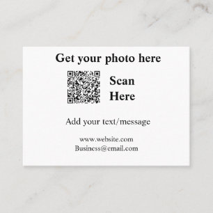 Get your photo scan QR add website email address d Business Card