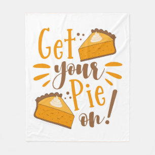 Get Your Pie On! Fleece Blanket
