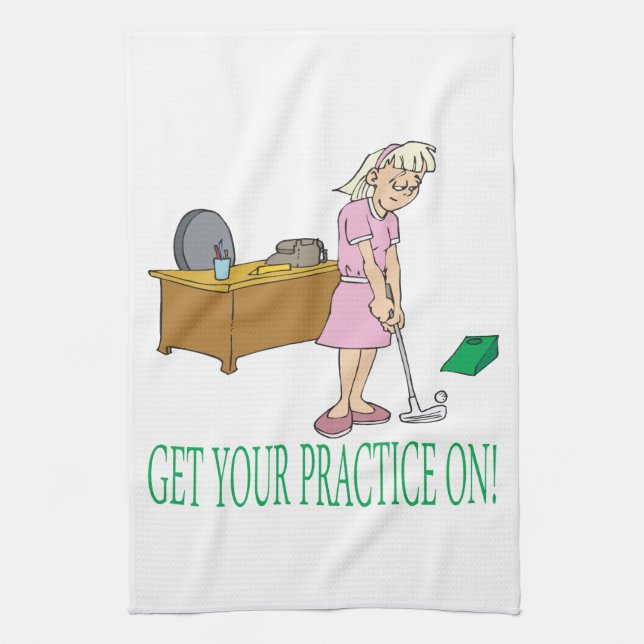 Get Your Practice On Kitchen Towel (Vertical)